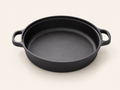 Heavy cast iron sauté pan